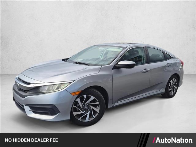 Lunar Silver Metallic 2016 Honda Civic Sedan Front-Wheel Drive Automatic