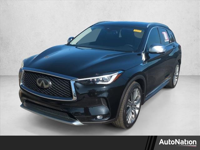 Black Obsidian 2021 INFINITI QX50 Sensory AWD SUV / Crossover All-Wheel Drive Automatic