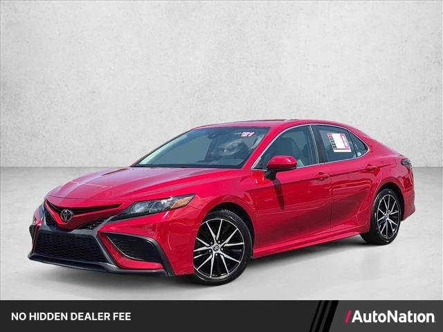 Supersonic Red 2021 Toyota Camry Sedan Front-Wheel Drive Automatic