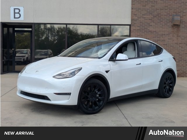 White 2021 Tesla Model Y Long Range AWD SUV / Crossover All-Wheel Drive Automatic