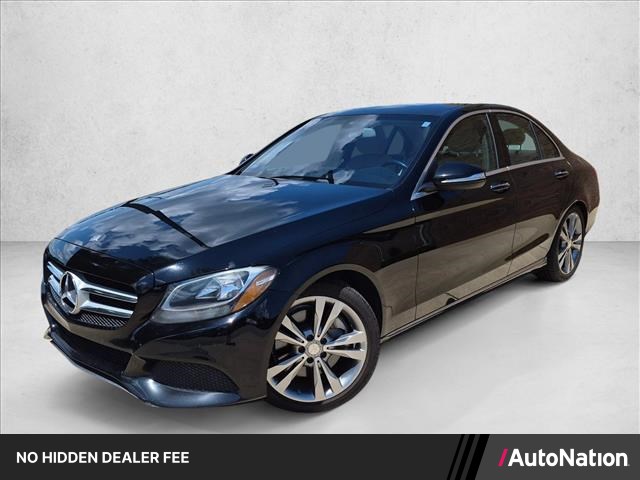 Black 2015 Mercedes-Benz C-Class Sedan Rear-Wheel Drive Automatic