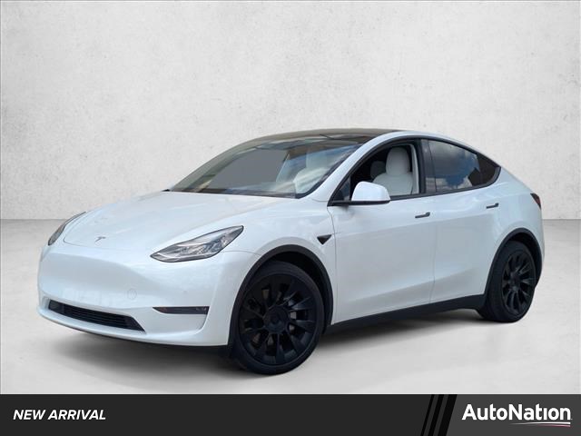 White 2021 Tesla Model Y Long Range AWD SUV / Crossover All-Wheel Drive Automatic