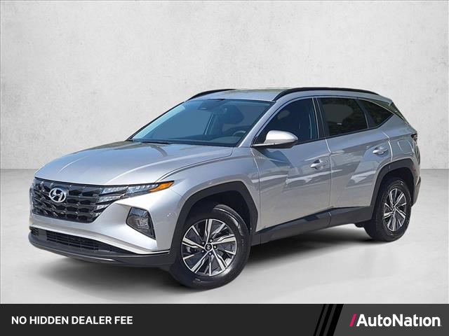 Shimmering Silver 2024 Hyundai Tucson Hybrid SUV / Crossover All-Wheel Drive Automatic