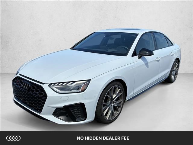 Glacier White Metallic 2023 Audi S4 Sedan All-Wheel Drive Automatic