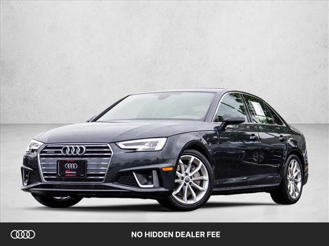 Manhattan Gray Metallic 2019 Audi A4 Sedan All-Wheel Drive Automatic