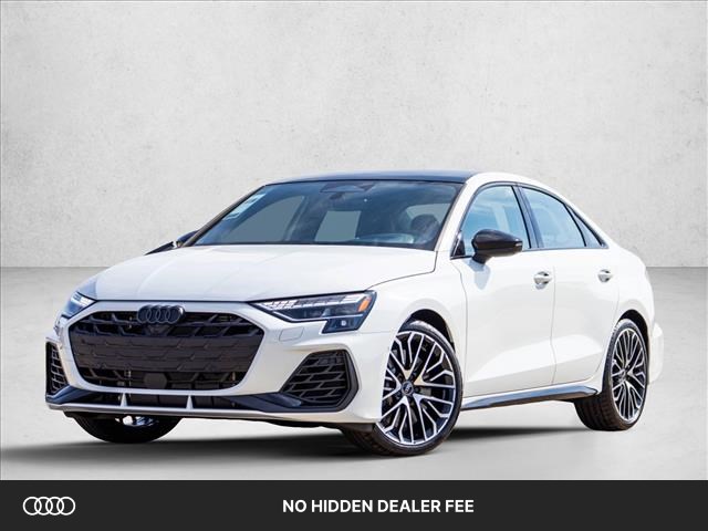 Glacier White Metallic 2026 Audi S3 Sedan All-Wheel Drive Automatic