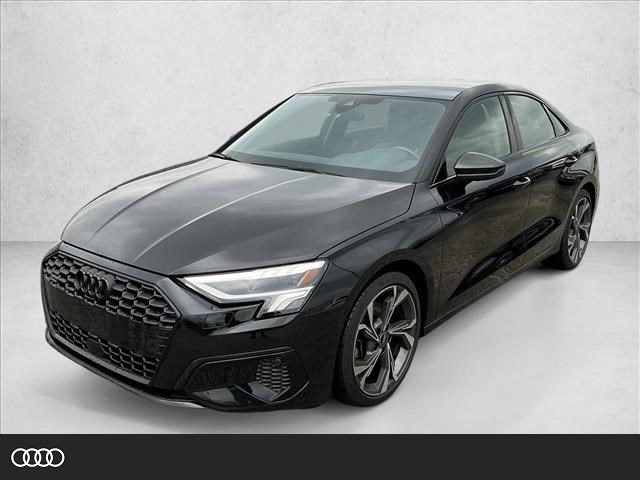 Mythos Black Metallic 2023 Audi A3 40 TFSI quattro Premium AWD Sedan All-Wheel Drive Automatic
