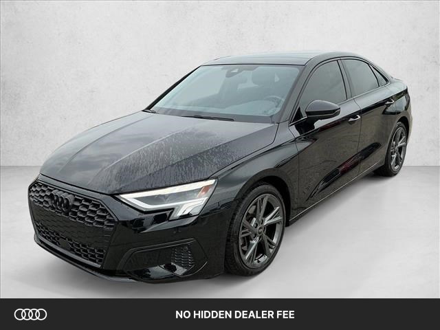 Mythos Black Metallic 2024 Audi A3 40 TFSI quattro Premium Plus AWD Sedan All-Wheel Drive Automatic