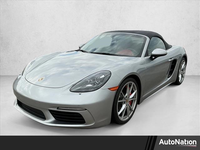 Silver/Gray 2017 Porsche 718 Boxster S RWD Convertible Rear-Wheel Drive Automatic