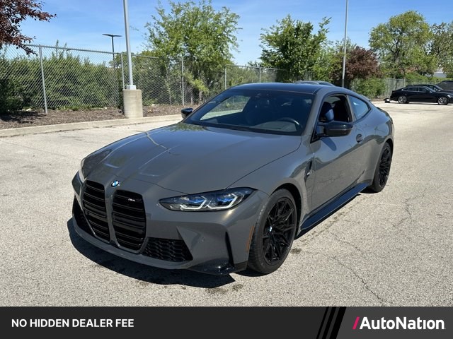 Gray (Individual Dravit Grey Metallic) 2021 BMW M4 RWD Coupe Rear-Wheel Drive 6-Speed Manual