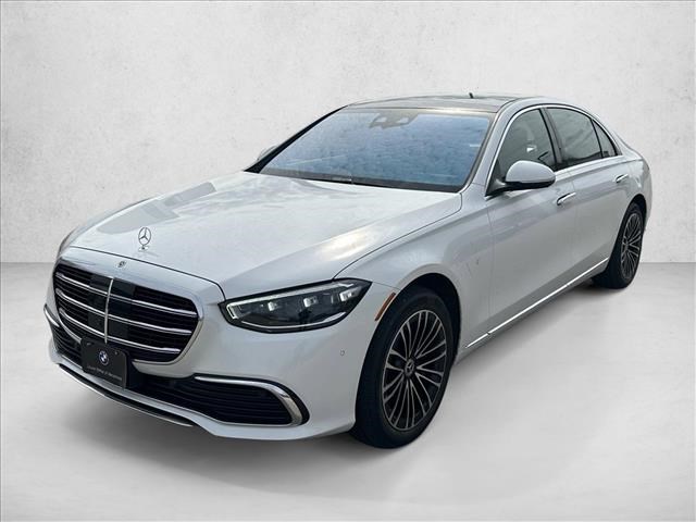 Manufaktur Moonlight White Metallic 2024 Mercedes-Benz S-Class S 580 4MATIC Sedan All-Wheel Drive Automatic