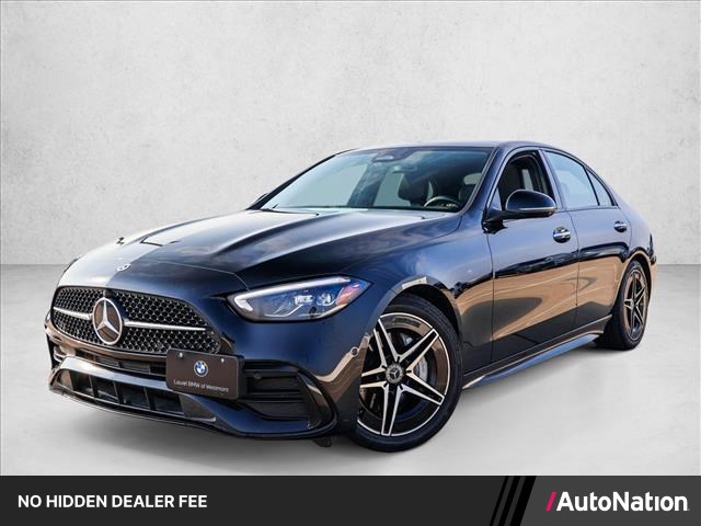 Obsidian Black Metallic 2022 Mercedes-Benz C-Class Sedan All-Wheel Drive Automatic