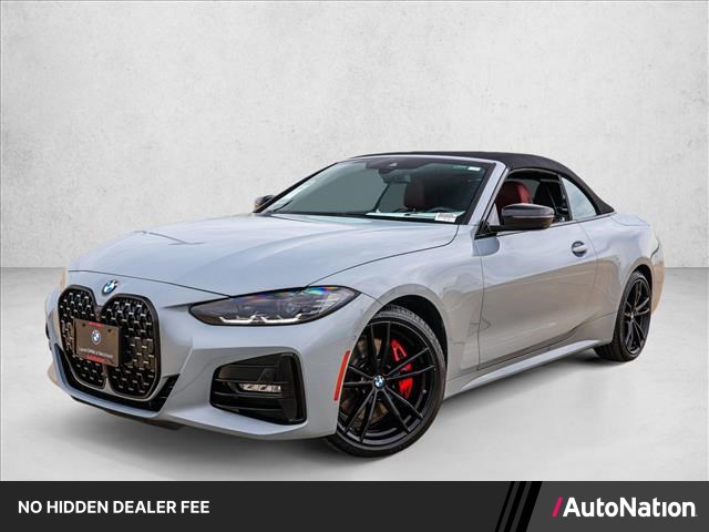 Gray (Brooklyn Grey Metallic) 2024 BMW 4 Series Convertible All-Wheel Drive Automatic