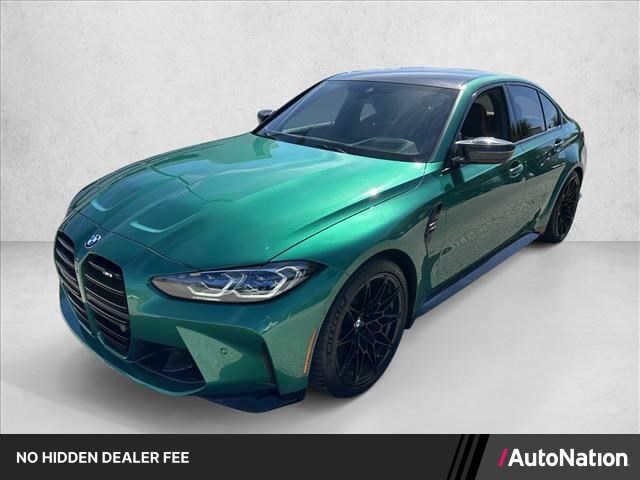Isle Of Man Green Metallic 2021 BMW M3 Sedan Rear-Wheel Drive 6-Speed Manual