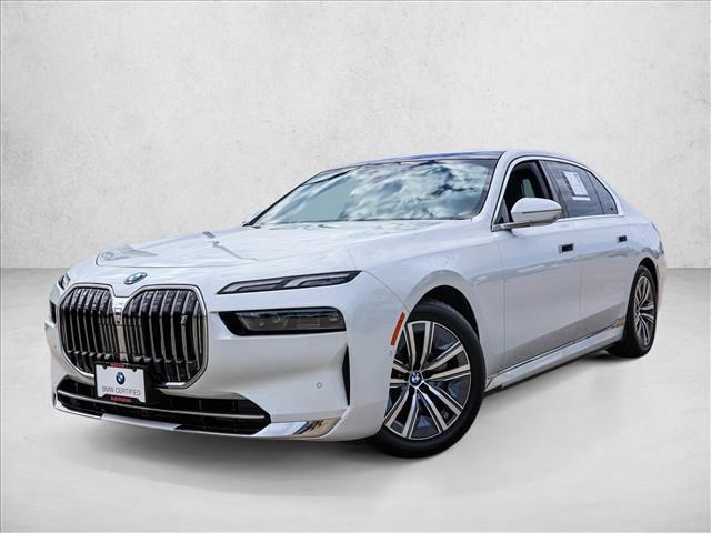 Mineral White Metallic 2024 BMW i7 eDrive50 RWD Sedan Rear-Wheel Drive Automatic