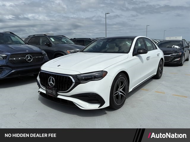 Polar White 2025 Mercedes-Benz E-Class E 450 4MATIC Sedan All-Wheel Drive Automatic