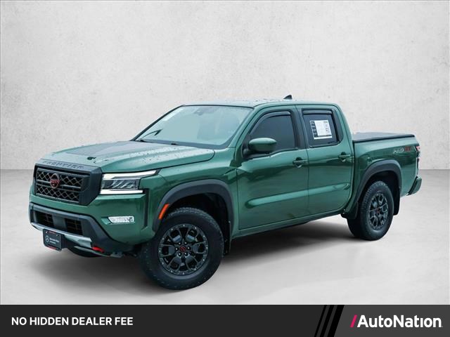 Tactical Green Metallic 2023 Nissan Frontier Pickup Truck Four-Wheel Drive Automatic