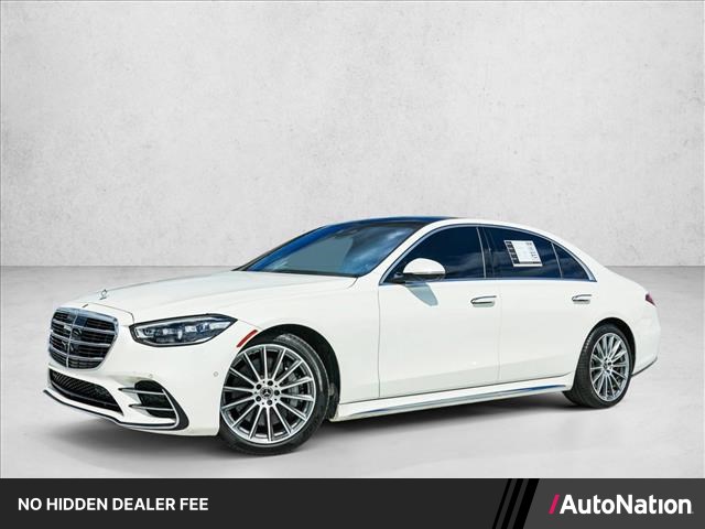 Manufaktur Diamond White 2023 Mercedes-Benz S-Class Sedan All-Wheel Drive Automatic