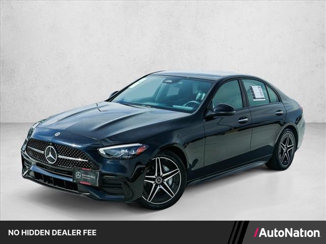 Black 2024 Mercedes-Benz C-Class Sedan All-Wheel Drive Automatic