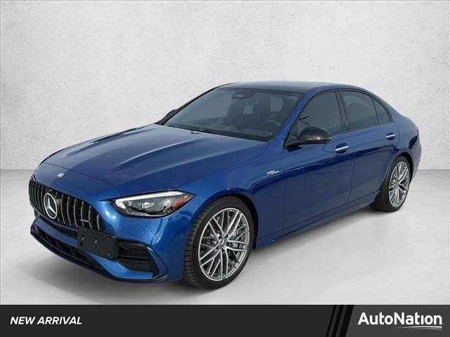 Starling Blue Metallic 2025 Mercedes-Benz C-Class AMG C 43 4MATIC Sedan All-Wheel Drive Automatic