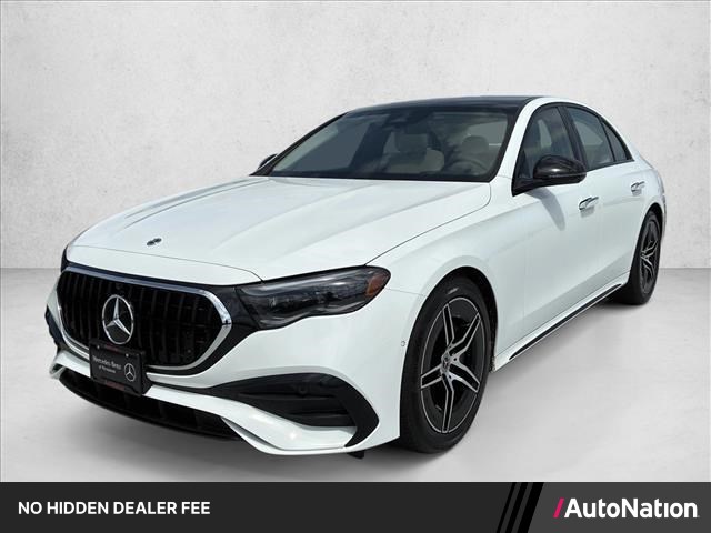 Polar White 2025 Mercedes-Benz E-Class E 450 4MATIC Sedan All-Wheel Drive Automatic