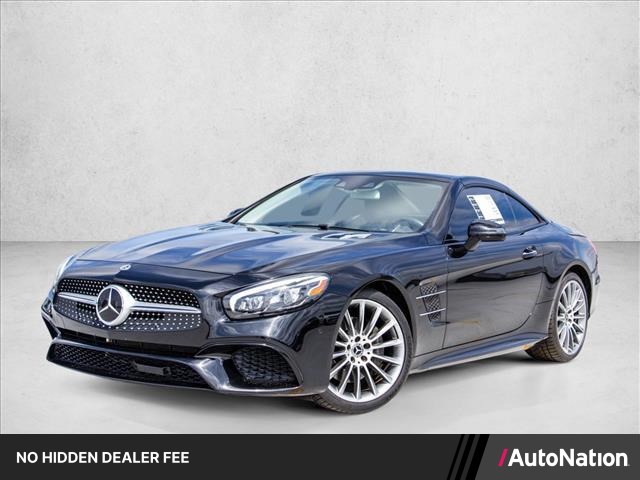 Black 2018 Mercedes-Benz SL-Class SL 550 Convertible Rear-Wheel Drive Automatic