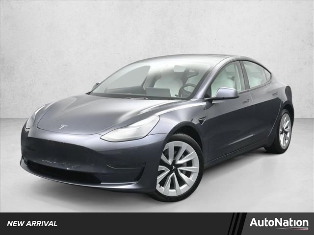Silver/Gray 2023 Tesla Model 3 RWD Sedan Rear-Wheel Drive Automatic