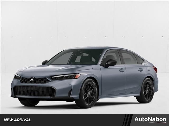 Red 2025 Honda Civic Hybrid Sport Sedan FWD Sedan Front-Wheel Drive Automatic