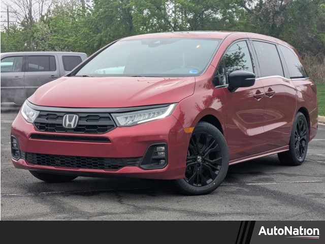 Red 2025 Honda Odyssey Sport-L FWD Minivan Front-Wheel Drive Automatic