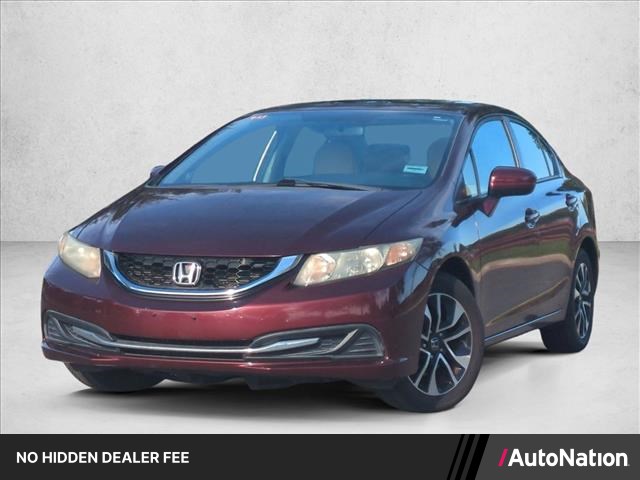 Red (Crimson Pearl) 2015 Honda Civic Sedan Front-Wheel Drive Automatic
