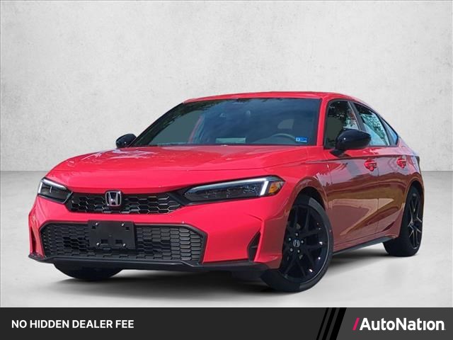 Rallye Red 2026 Honda Civic Hatchback Hatchback Front-Wheel Drive Continuously Variable Transmission