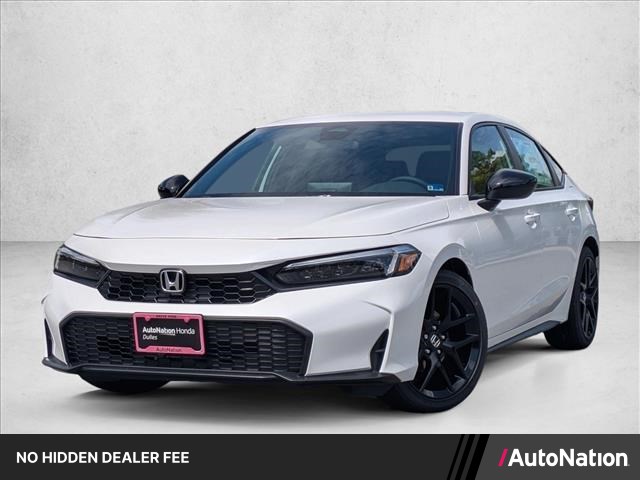 Platinum White Pearl 2026 Honda Civic Hatchback Hatchback Front-Wheel Drive Continuously Variable Transmission