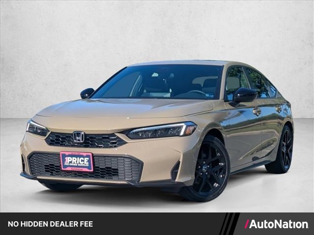 Sand Dune Pearl 2026 Honda Civic Hybrid Hatchback Front-Wheel Drive Continuously Variable Transmission