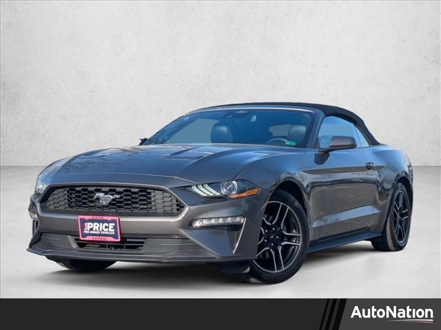 Carbonized Gray Metallic 2022 Ford Mustang EcoBoost Premium Convertible RWD Convertible Rear-Wheel Drive Automatic