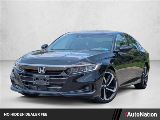Crystal Black Pearl 2022 Honda Accord Sedan Front-Wheel Drive Automatic