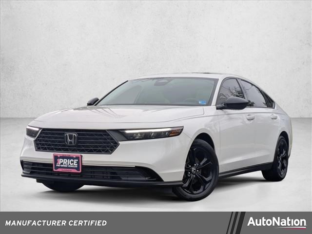 Platinum White Pearl 2025 Honda Accord SE FWD Sedan Front-Wheel Drive Continuously Variable Transmission