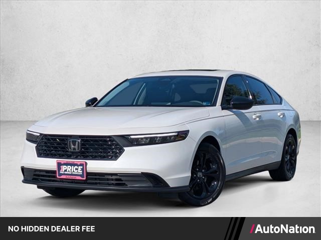 Platinum White Pearl 2025 Honda Accord Sedan Front-Wheel Drive Continuously Variable Transmission