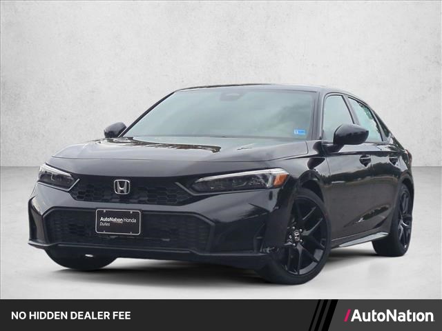 Crystal Black Pearl 2026 Honda Civic Sedan Front-Wheel Drive Continuously Variable Transmission