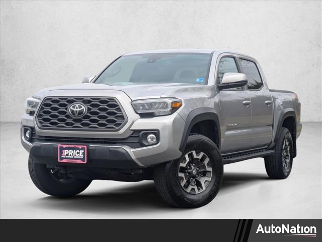 Silver Sky Metallic 2021 Toyota Tacoma TRD Off Road Double Cab 4WD Pickup Truck Four-Wheel Drive Automatic