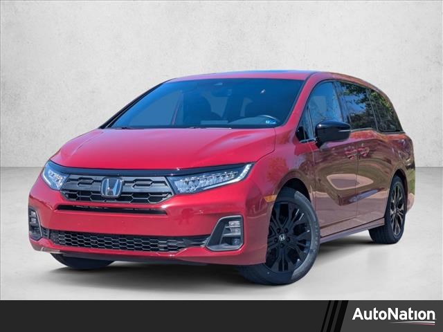 Red 2025 Honda Odyssey Sport-L FWD Minivan Front-Wheel Drive Automatic