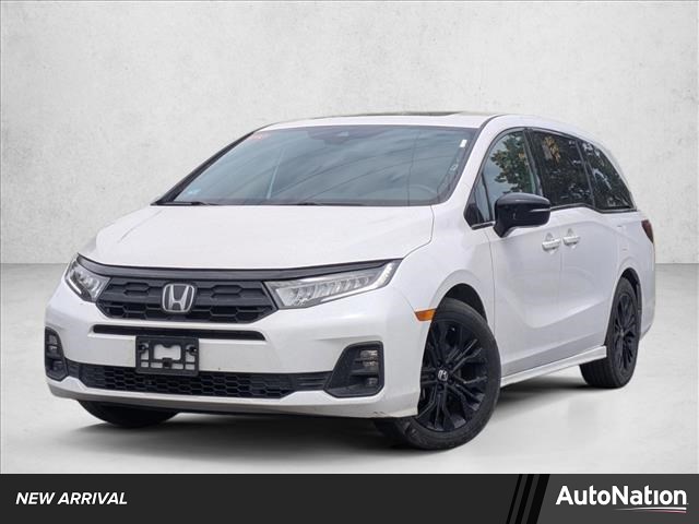 White 2025 Honda Odyssey Sport-L FWD Minivan Front-Wheel Drive Automatic