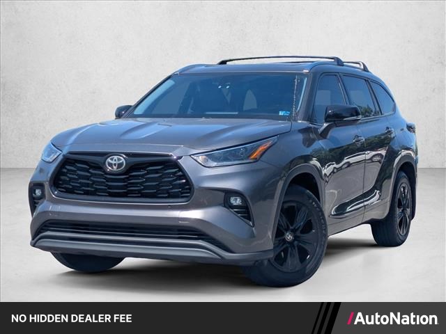 Magnetic Gray Metallic 2021 Toyota Highlander XLE AWD SUV / Crossover All-Wheel Drive Automatic