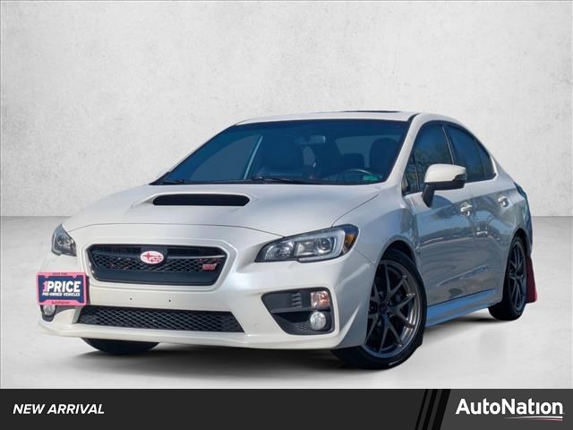 Crystal White Pearl 2016 Subaru WRX STI Limited with Low Profile Spoiler Sedan All-Wheel Drive 6-Speed Manual