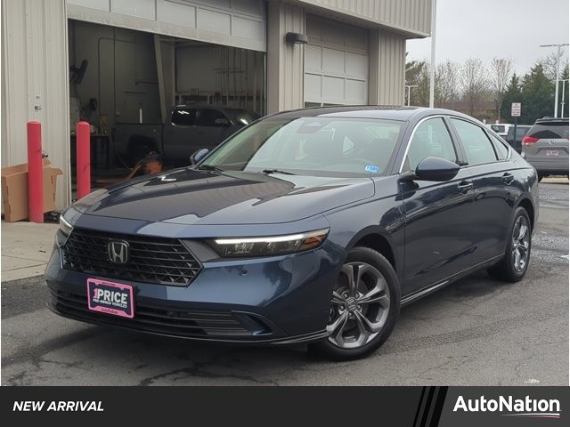 Canyon River Blue Metallic 2024 Honda Accord Hybrid EX-L FWD Sedan Front-Wheel Drive Automatic