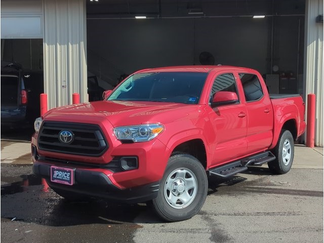 Barcelona Red Metallic 2023 Toyota Tacoma SR V6 Double Cab 4WD Pickup Truck Four-Wheel Drive Automatic
