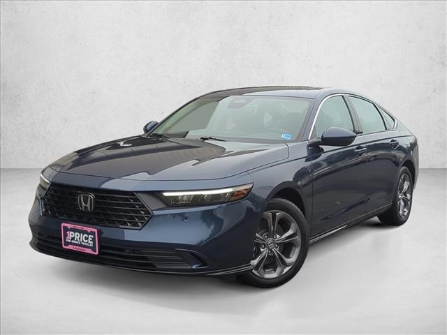 Canyon River Blue Metallic 2024 Honda Accord Hybrid EX-L FWD Sedan Front-Wheel Drive Automatic