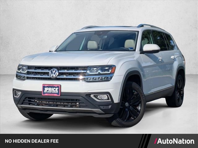 Pure White 2019 Volkswagen Atlas SUV / Crossover All-Wheel Drive 8-Speed Automatic