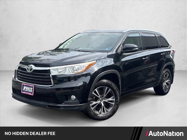 Midnight Black Metallic 2016 Toyota Highlander SUV / Crossover All-Wheel Drive Automatic