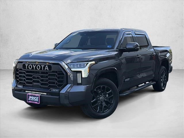 Magnetic Gray Metallic 2023 Toyota Tundra Platinum CrewMax Cab 4WD Pickup Truck Four-Wheel Drive Automatic