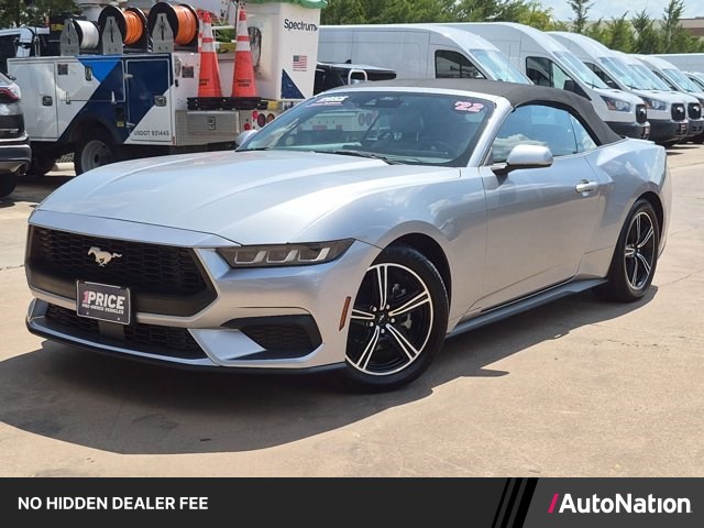 Iconic Silver Metallic 2024 Ford Mustang Convertible Rear-Wheel Drive Automatic